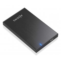 AISENS ASE-2527B Boîtier de disques de stockage Boîtier disque dur/SSD Noir 2.5"