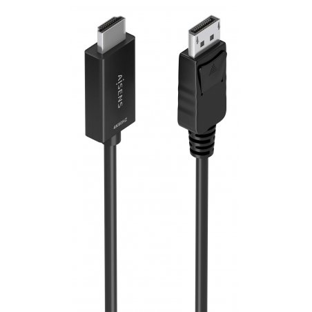CABLE CONVERSOR AISENS DISPLAYPORT/M A HDMI/M 4K@60HZ NEGRO 2.0M