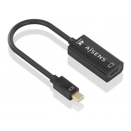 AISENS A125-0904 video cable adapter 0.15 m Mini DisplayPort HDMI Type A (Standard) Black