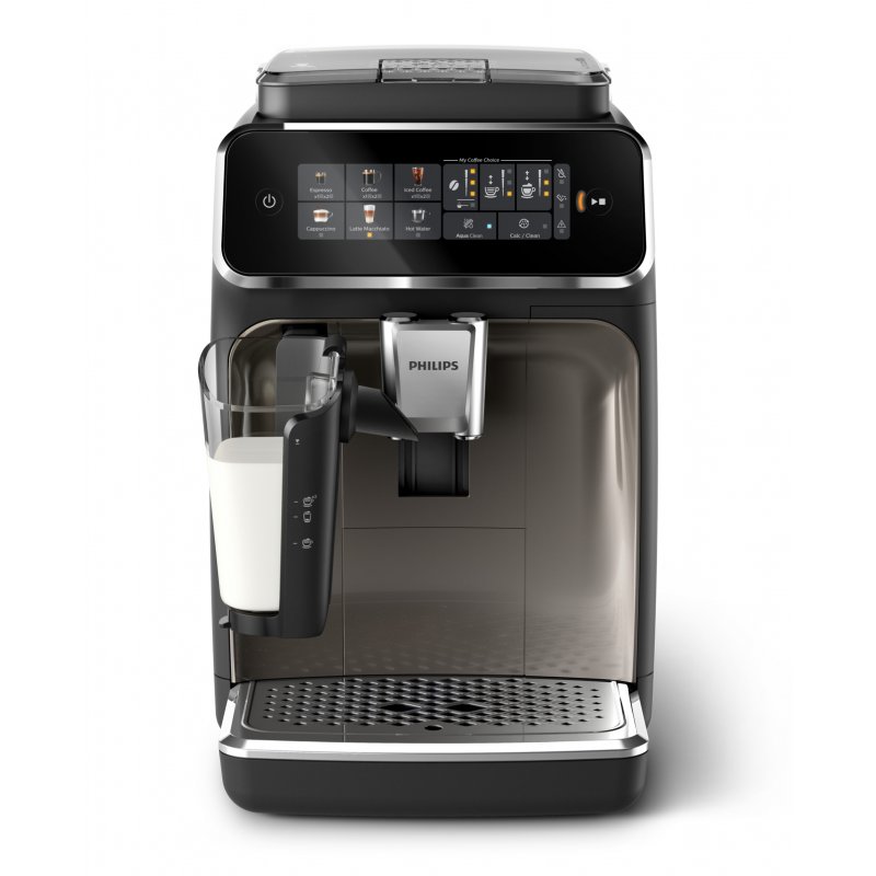 Philips Série 3300 Noir / Chrome EP3347/90 Machine expresso broyeur,6 boissons, carafe LatteGo