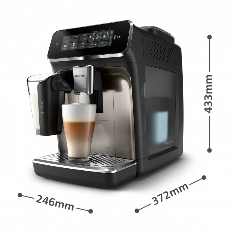 Coffeemachine EP3347 90 Latte Go black chrom (EP3347/90)