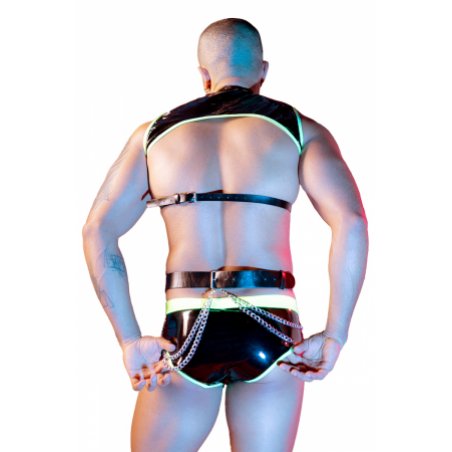 Ensemble sexy fluo 4 pièces - J Lingerie - TU