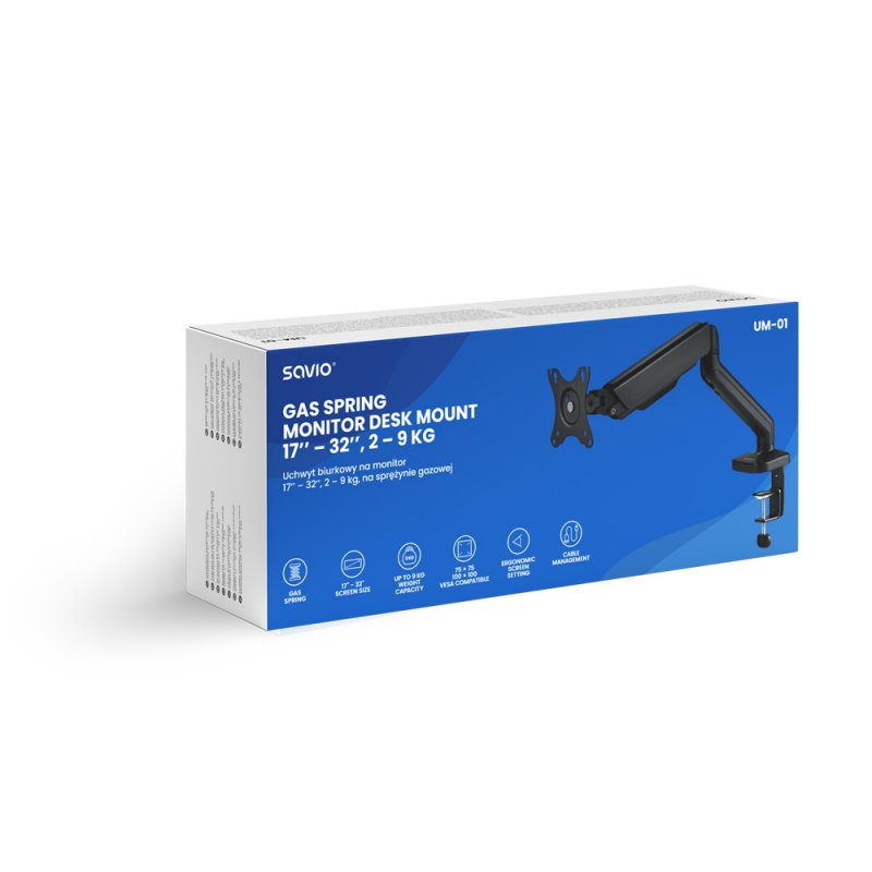 Savio UM-01 support Noir