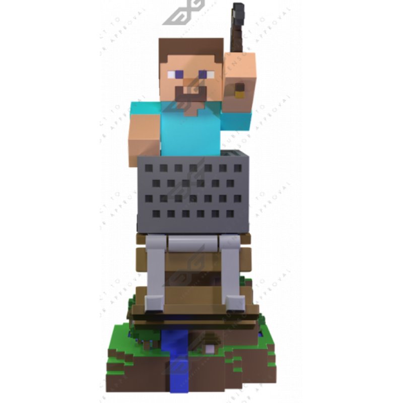 Cable Guys R.E.S.T - Minecraft - Steve Support pour Téléphone et Manette