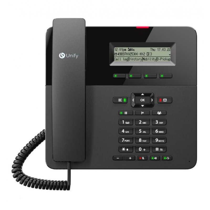Unify OpenScape Desk Phone CP210 Téléphone analogique Noir