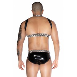 Ensemble sexy deux pièces noir et blanc - J Lingerie - TU