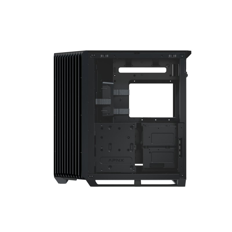 APNX V1 PC-Gehäuse, Midi-Tower, ATX, Tempered Glass - schwarz