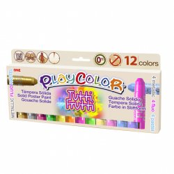 Playcolor - Lot de 12 sticks Tutti Frutti One Metallic/Fluo/Pastel - 20181