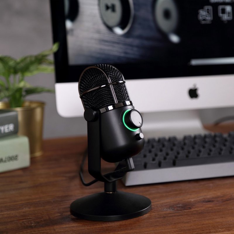 Thronmax Mdrill Dome Black Table microphone