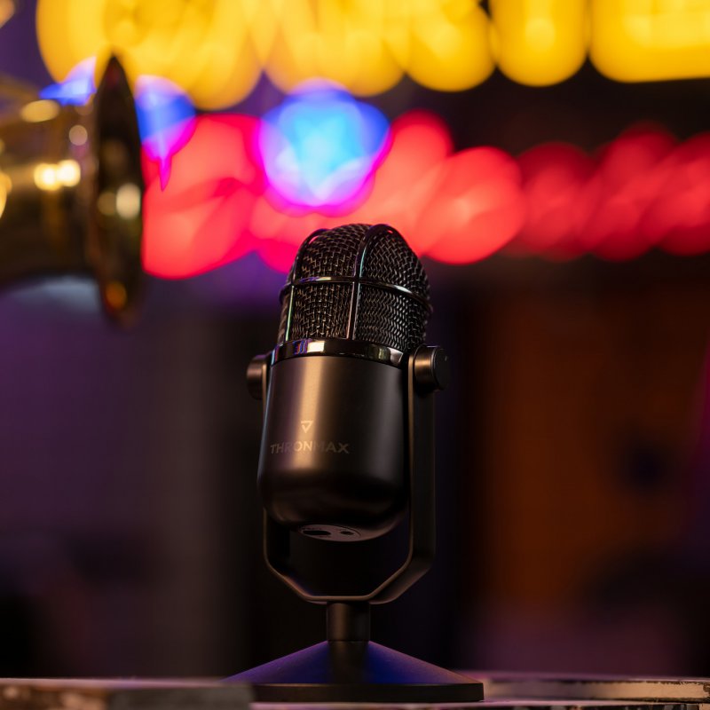 Thronmax Mdrill Dome Noir Microphone de table