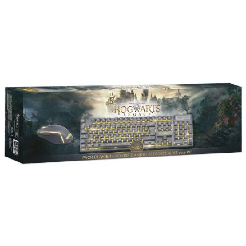 Hogwarts Legacy - Ensemble clavier et souris filaires Gaming rétroéclairés - Azerty FR