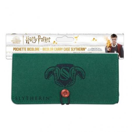 Harry Potter - Pochette de transport en feutrine - Modèle Serpentard pour Nintendo Switch et Switch OLED