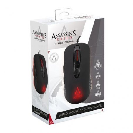 Assassin's Creed - Souris Optique Filaire Gaming 3600 DPI - Noir