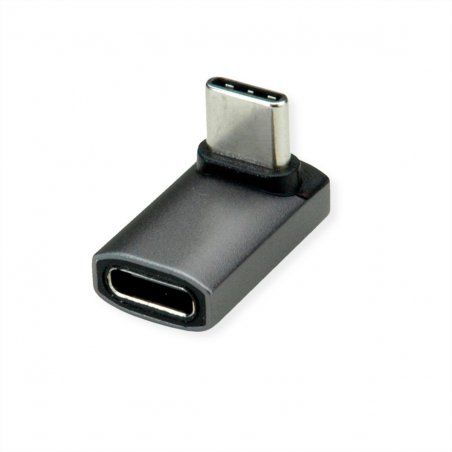 ROLINE Adaptateur USB4 40G 5A C M ANGLE / F Alu gris argenté