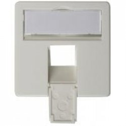 Telegärtner Face plate complete 50 x 50 for AMJ45 8/8 UP/O alpine white