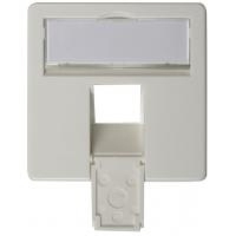 Telegärtner Face plate complete 50 x 50 for AMJ45 8/8 UP/O alpine white