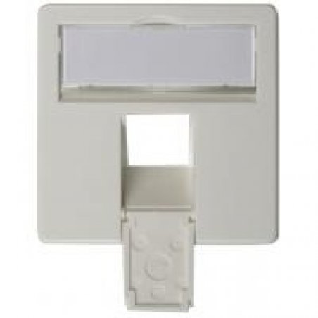 Telegärtner Face plate complete 50 x 50 for AMJ45 8/8 UP/O alpine white