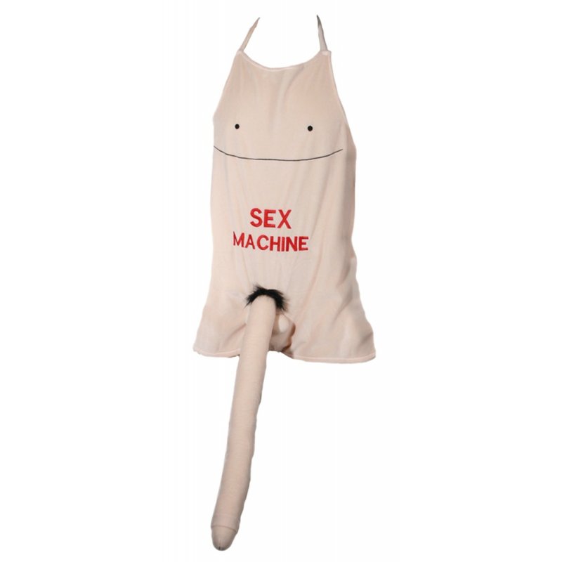 Apron with a plush penis