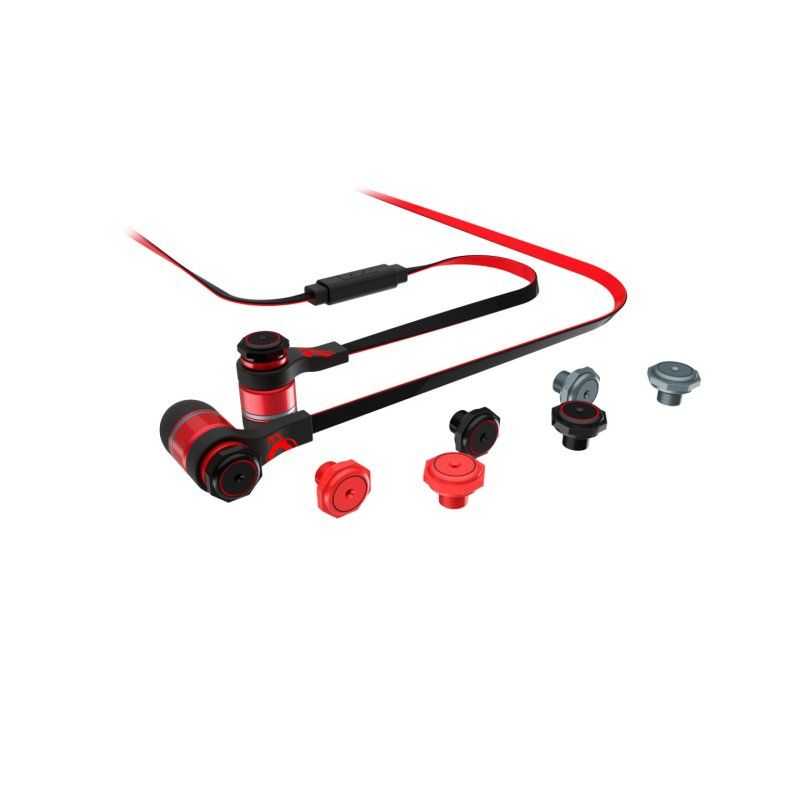 AURICULAR GAMING OZONE TRIFX ROJO NEGRO MICROFONO ALAMBRICO