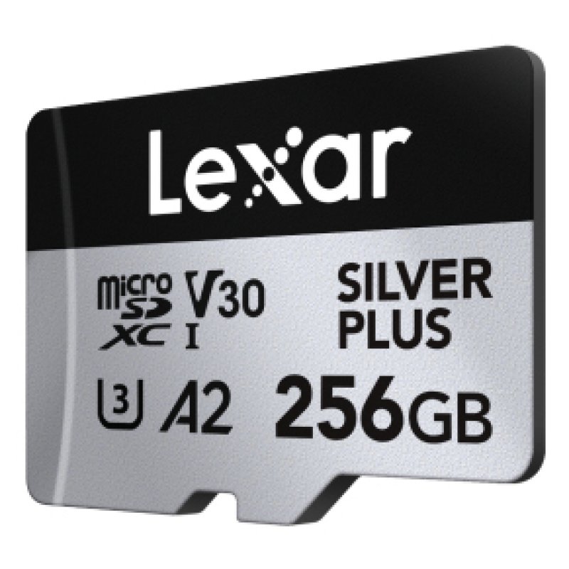 Lexar - microSDXC Professional SILVER Plus UHS-I/U3/A2/4K R205/W150 (V30) - 256GB