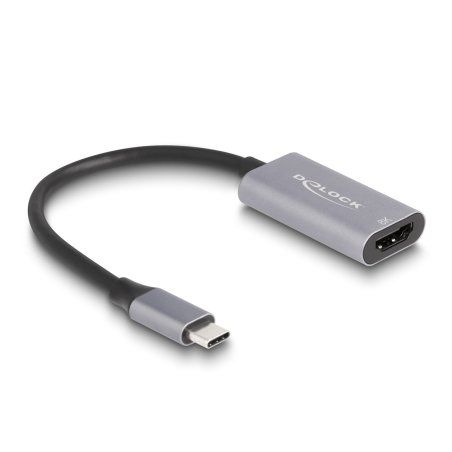 DeLOCK 60021 USB graphics adapter 7680 x 4320 pixels Black, Grey