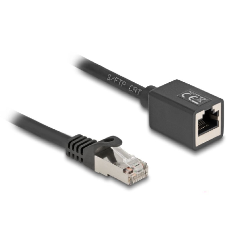 DeLOCK 90309 networking cable Black 2 m Cat6a S/FTP (S-STP)