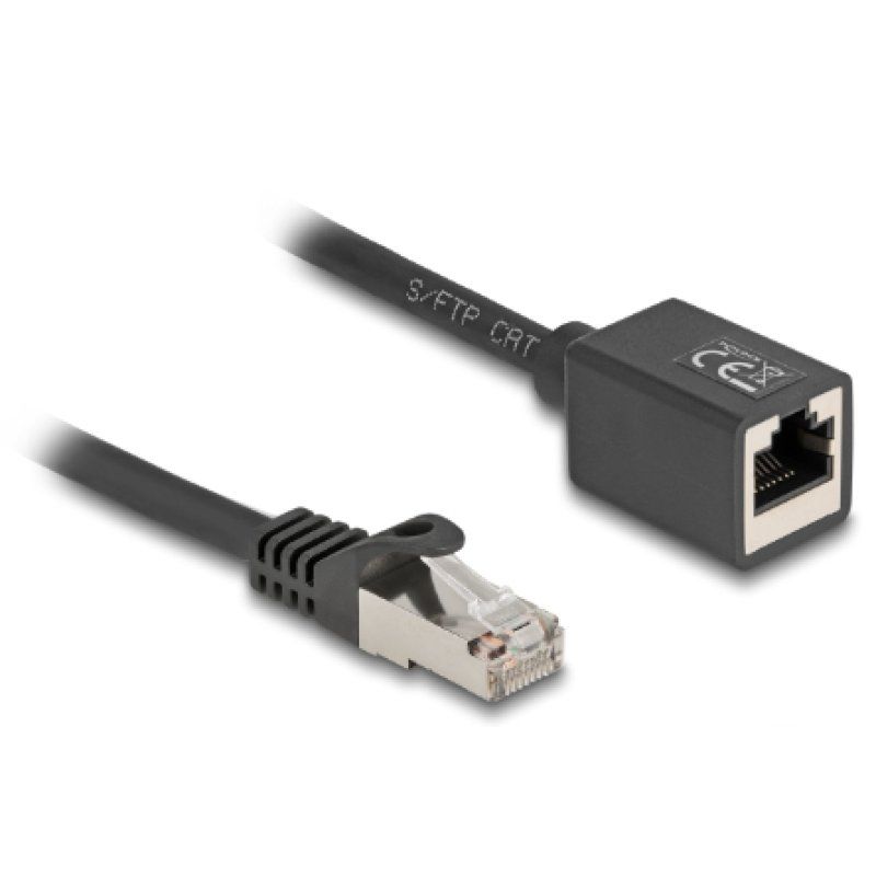 DeLOCK 90318 câble de réseau Noir 5 m Cat6a S/FTP (S-STP)