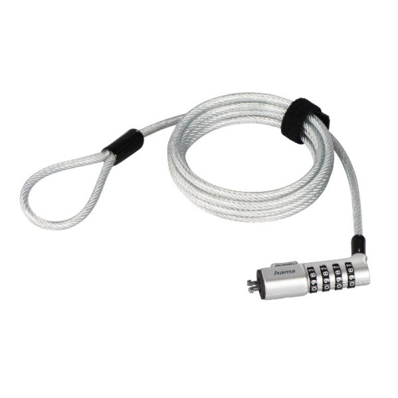 Hama Nano cable lock Stainless steel 1.8 m
