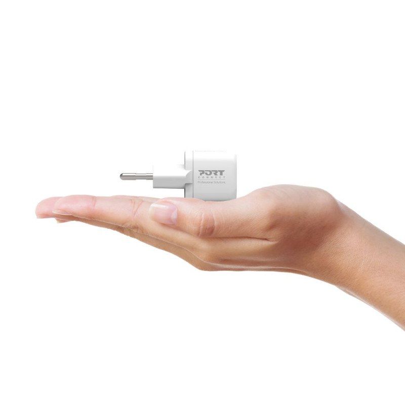 Port Designs 900030EU chargeur d'appareils mobiles Universel Blanc Secteur Charge rapide Intérieure
