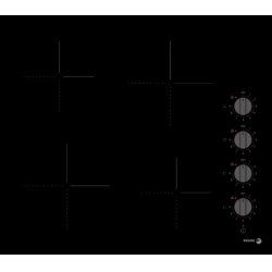 Fagor FAVM3540 plaque Noir Intégré 60 cm Céramique 4 zone(s)
