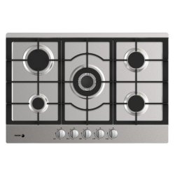 Table de cuisson 5 feux GAZ, 75cm (encastrement standard), brûleurs et *