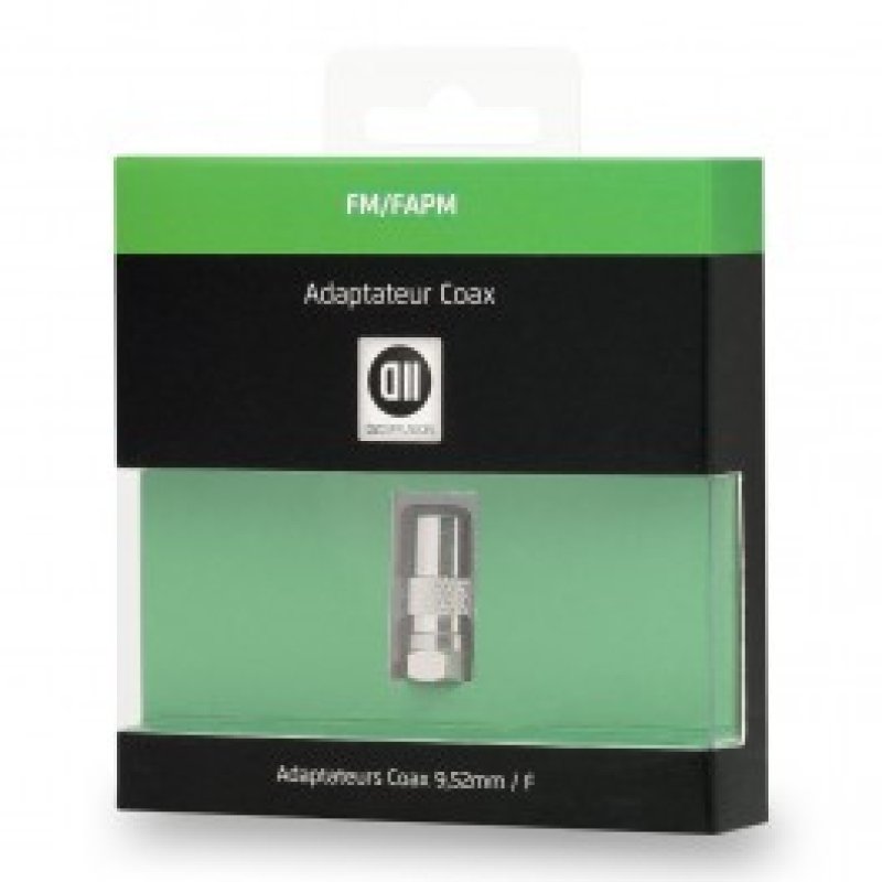 Adaptateur Coax m le 9.52mm/Fiche SAT m le