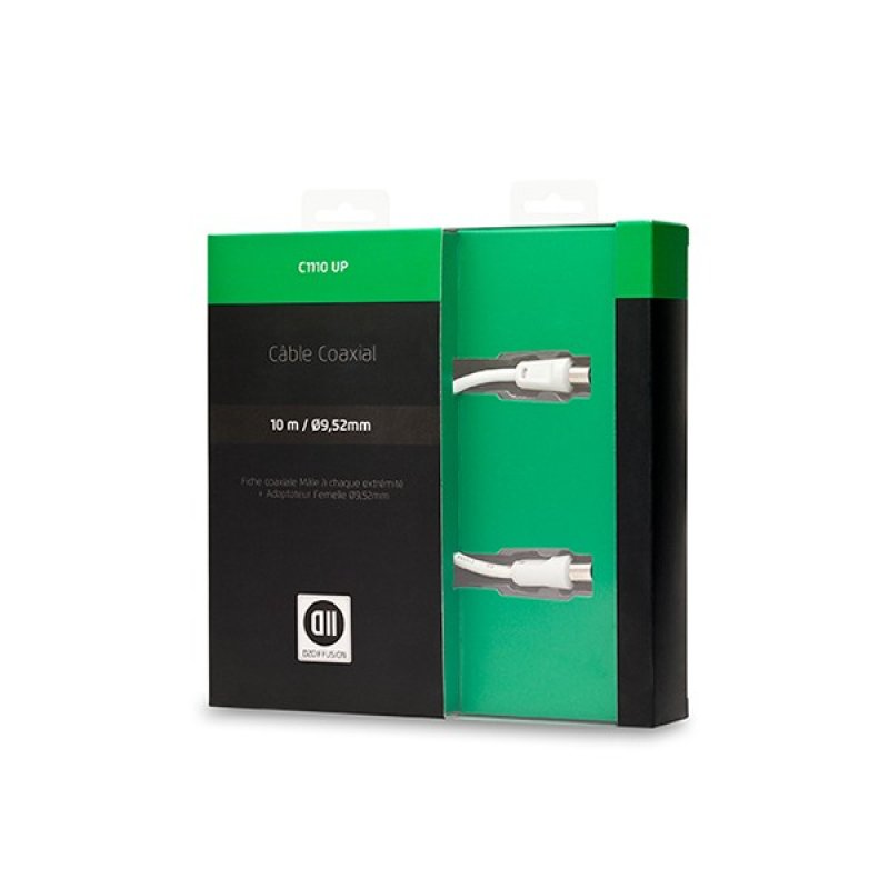 D2 Diffusion D2COAX1000 coaxial cable 10 m 9.52 mm White