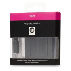 C ble Jack 3,5mm femelle peritel m le/femelle 15cm