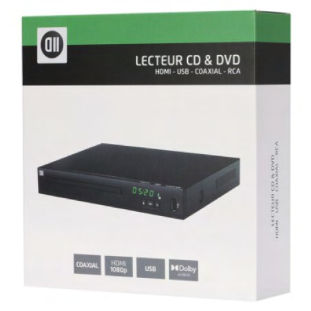 Lecteur D2 CD & DVD HDMI - Connecteurs : HDMI / COAXIAL / USB / RCA, USB 2.0 - t