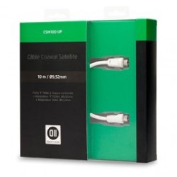 D2 Diffusion D2SAT1000 câble coaxial 10 m SAT Blanc