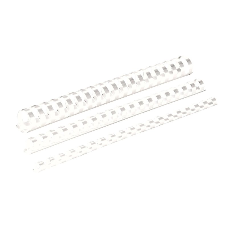 Fellowes PLASTIC COMB 16MM WHITE A4 RETAIL 25PK 5332002