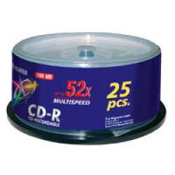 Fujifilm P10DCRCA14A blank CD CD-R 700 MB 52x 25 pc(s)