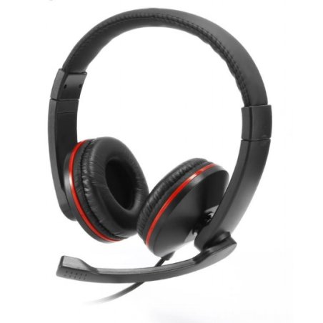 WE Micro Stéréo Headset Wired Head-band Calls/Music Black, Red