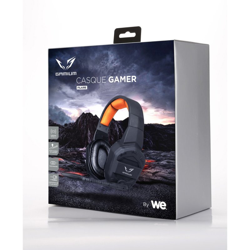 Casque Gamer filaire sortie 2 jack Surround virtuel 7.1 micro adaptateur 2 j