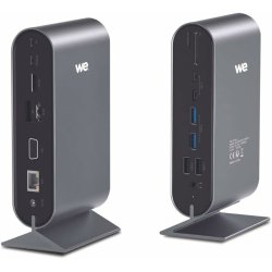 Station d'accueil WE USB-C 17 ports avec adaptateur secteur 12V/3A, 2*USB-C, 2*H