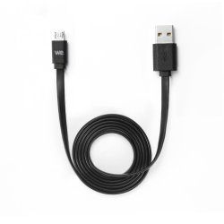 WE WEUSBMICROPLREV100N USB cable USB 2.0 1 m USB A Micro-USB B Black