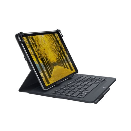 Logitech Universal Folio with integrated keyboard for 9-10 inch tablets Danois Bluetooth Noir