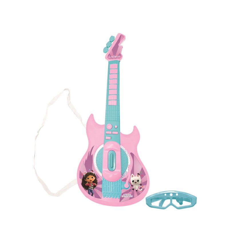 Lexibook - Gabby’s dollhouse Electronic Lighting Guitar with Mic (K260GDH)