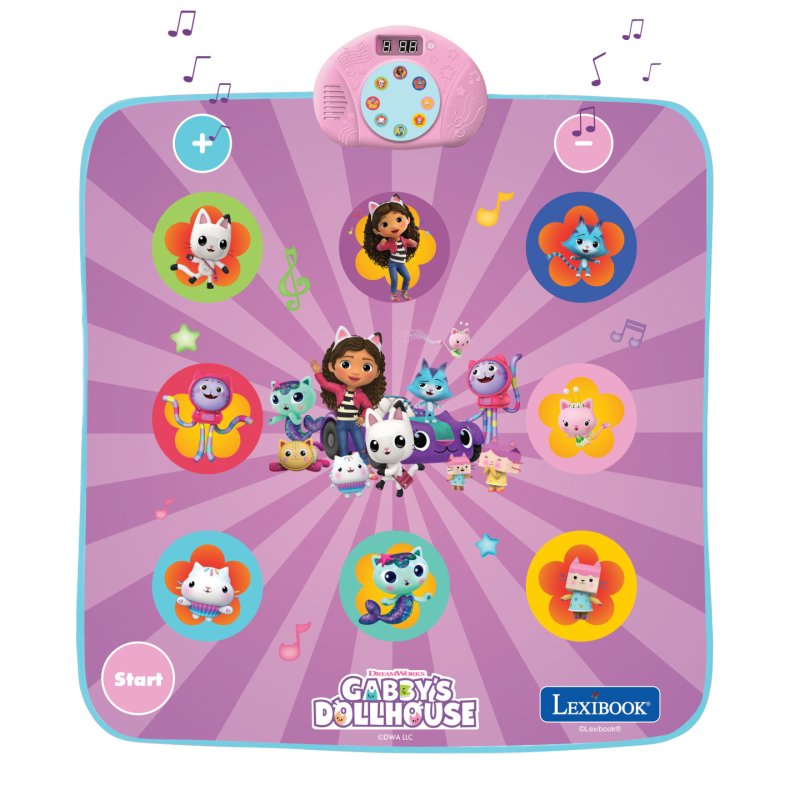 Lexibook - Electronic Dance Mat Gabby's Dollhouse - (DM10GDH)