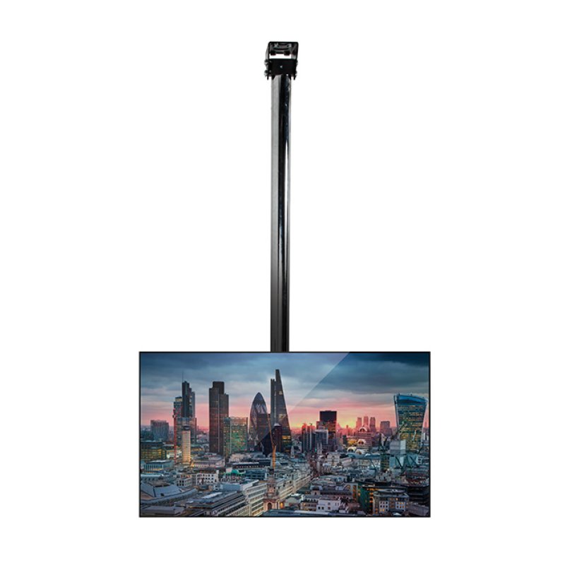 Montage mural - plafond robuste avec inclinaison pour poteaux de 50 mm Couleur N