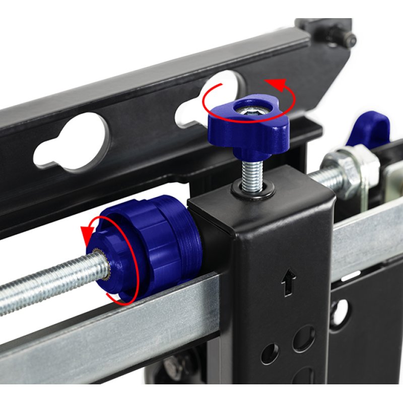 B-Tech Slimline Soft-Open Full Service Videowall Mount with Micro-Adjustment (VESA 600 x 400)