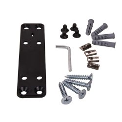 SYSTEM X Kit de fixation mural pour rail BT8390 - 5mm du mur / BT8390-WFK1/B