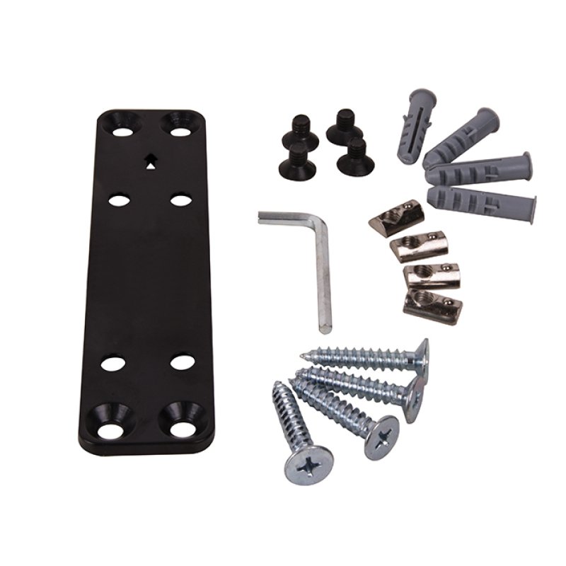 SYSTEM X Kit de fixation mural pour rail BT8390 - 5mm du mur / BT8390-WFK1/B