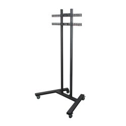 B-Tech Large Universal Flat Screen Trolley / Floor Stand (VESA 800 x 600) - 1.8m Ø50mm Poles